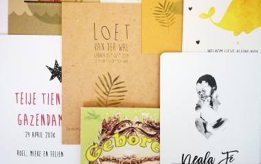 Duurzame geboortekaartjes op recycled papier Duurzame geboortekaartjes op recycled papier