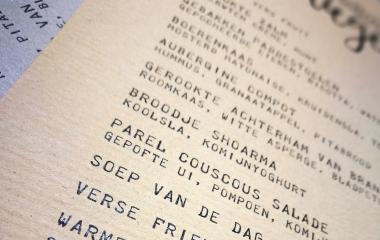 Duurzame menukaarten op kraft en recycled papier Duurzame menukaarten op kraft en recycled papier
